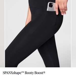 SPANX Booty Boost Black Leggings with pockets Excellent condition